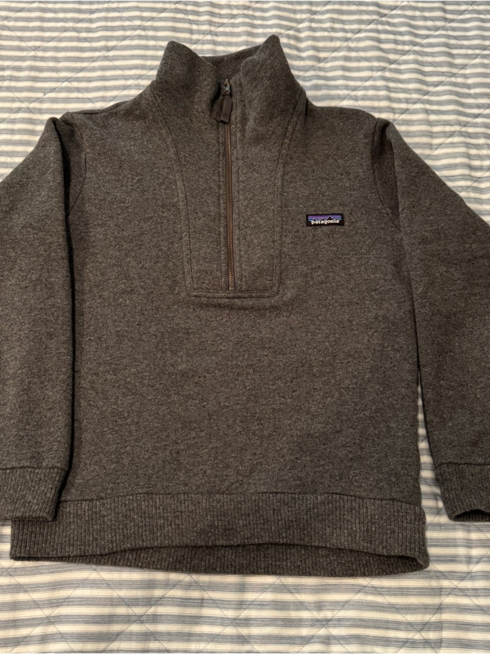 Patagonia Woolie Men's Gray Half-Zip Sweater Pullover XXS